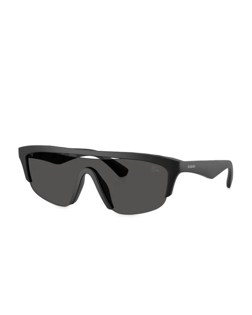 Burberry Gray Shield-Frame Sunglasses for men