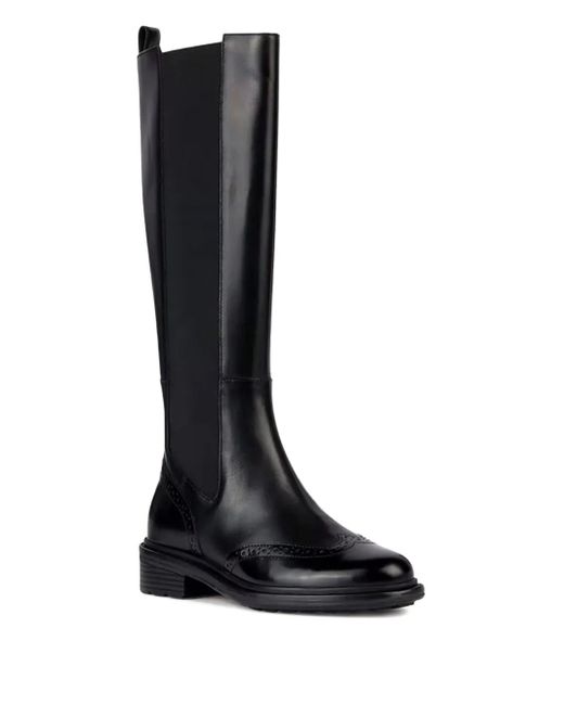 Geox Black Knee-High Boots