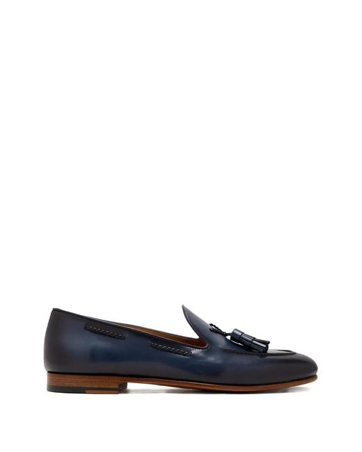 Magnanni Shoes Blue Tassel Loafers