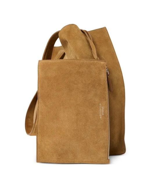Pochette Doublet Con Zip di Studio Nicholson in Brown