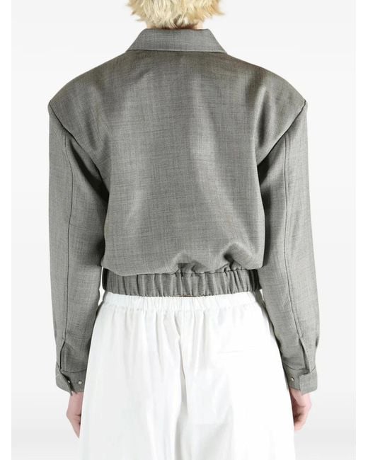Amomento Gray Veste À Fermeture Zippée