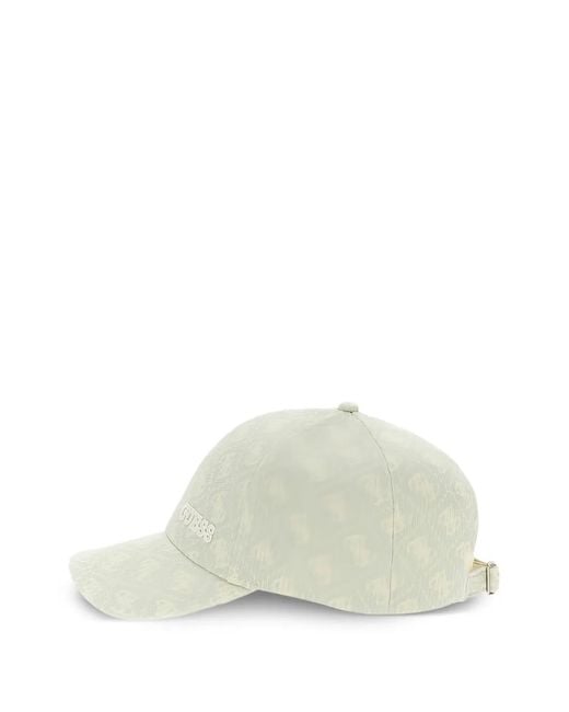Guess White 4G Baseball Cap