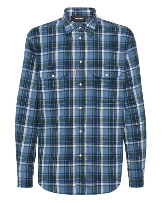 DSquared² Blue Canadian Vintage Shirt for men