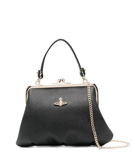 Vivienne Westwood Black Granny Frame Orb-Detail Mini Bag
