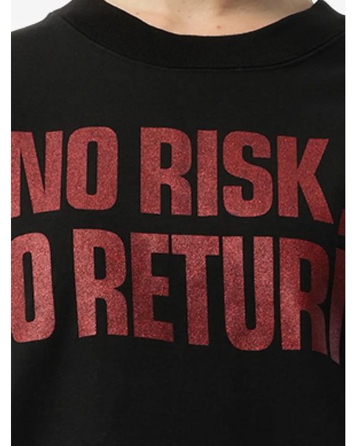 Mastermind Japan Black Slogan-Print Crew-Neck Sweatshirt