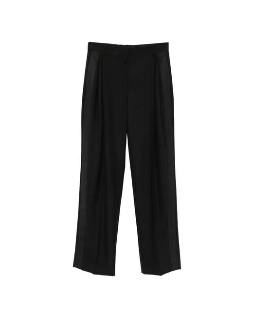 Stella McCartney Black Pleated Tailored Trousers