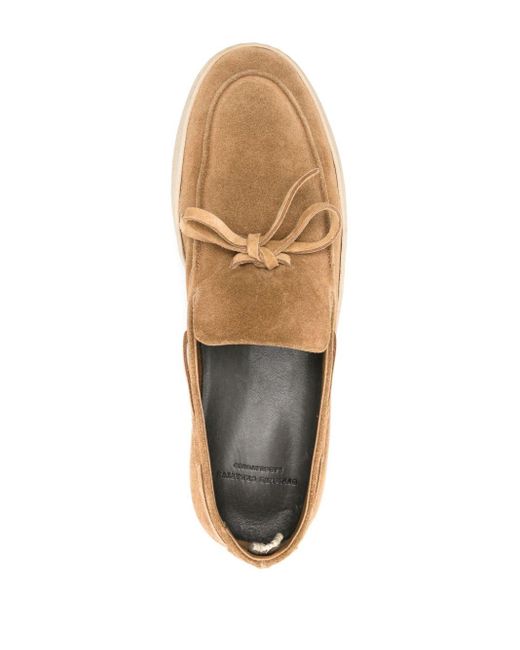 Officine Creative Natural Herbie 003 Suede Boat Loafers for men