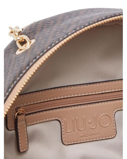 Liu Jo Natural Monogram-Pattern Backpack