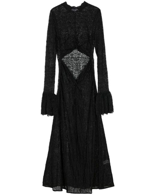 Beaufille Black Emmeline Lace Maxi Dress
