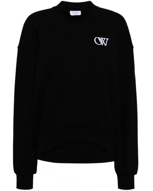 Off-White c/o Virgil Abloh Sweater Met Applicatie in het Black