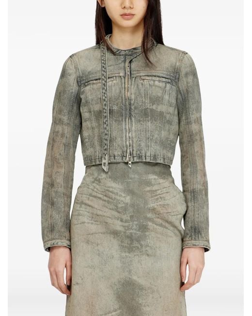 DIESEL Gray Denim Jacket