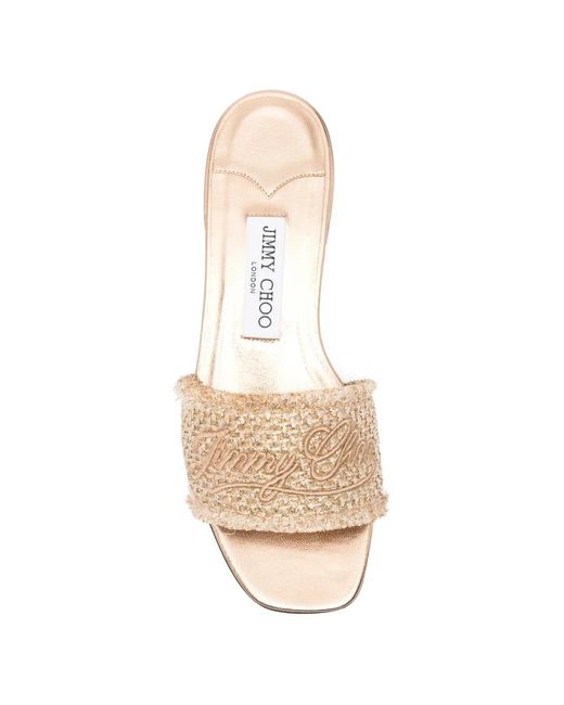 Jimmy Choo White Sandales Joa À Bords Francs