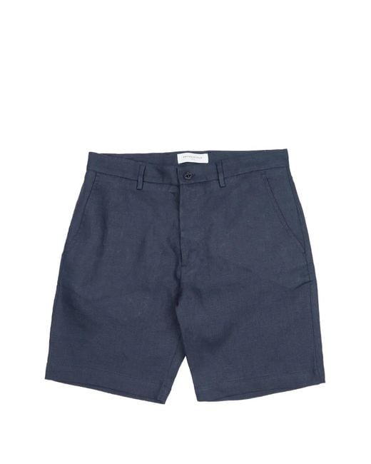Brooksfield Blue Front-Pocket Shorts for men