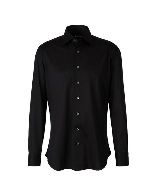 Fray Black Long-Sleeve Shirt for men