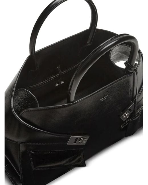 Ferragamo Black Mittelgroße Hug Handtasche
