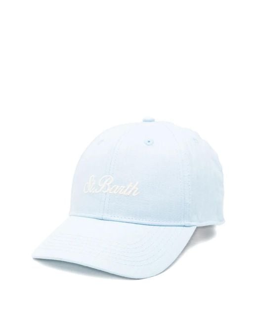 Mc2 Saint Barth White Casquette Baseball N À Broderies for men