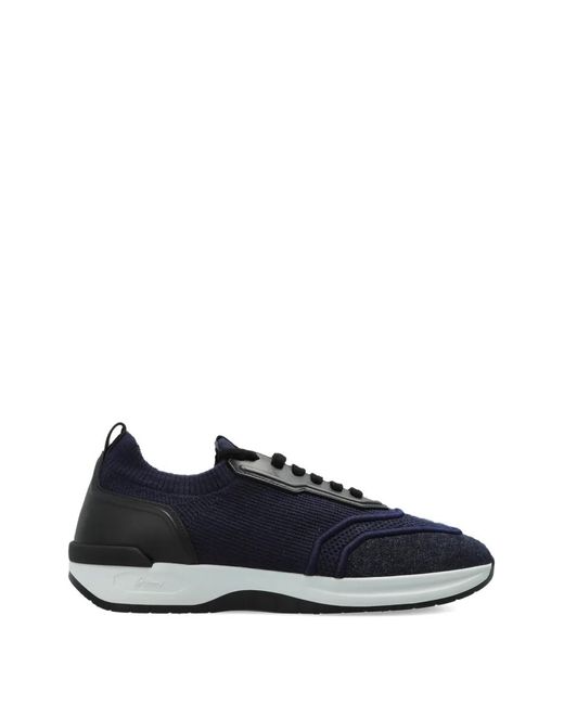Brioni Blue Baskets À Empiècements for men