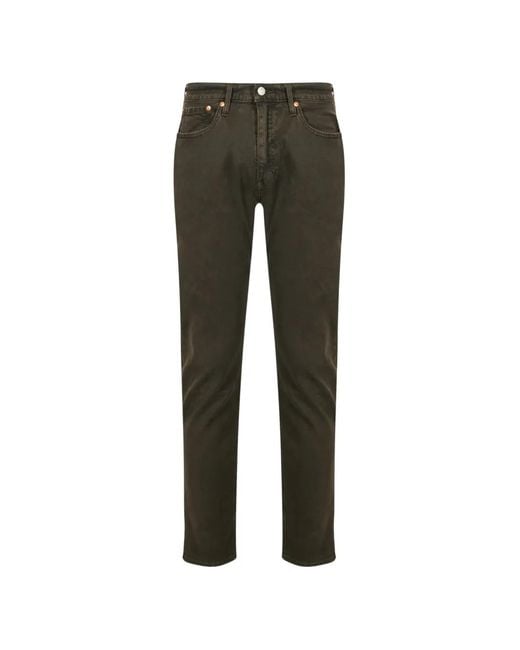 Levi's Green Logo-Patch Jeans for men