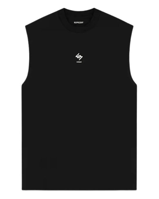 Represent Black Graphic-Print Tank Top for men