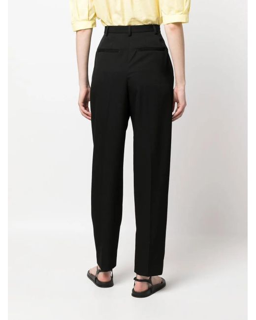 Tory Burch Black Wool Twill Trousers