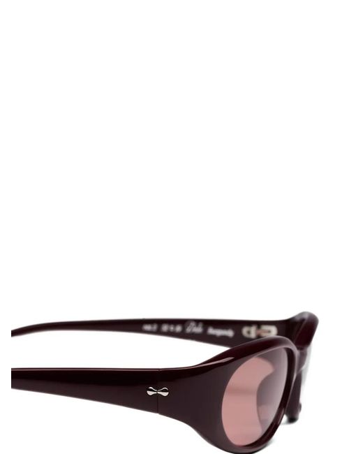 Chimi Brown Dele Oval-Frame Sunglasses