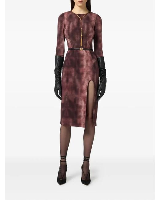 printed crepe midi dress Joy Printed Crepe Dress – Gina Bacconi