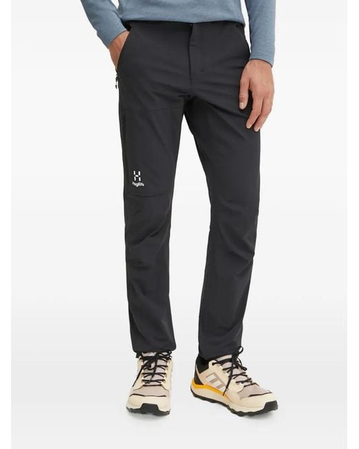Haglöfs Blue Zip-Pocket Trousers for men