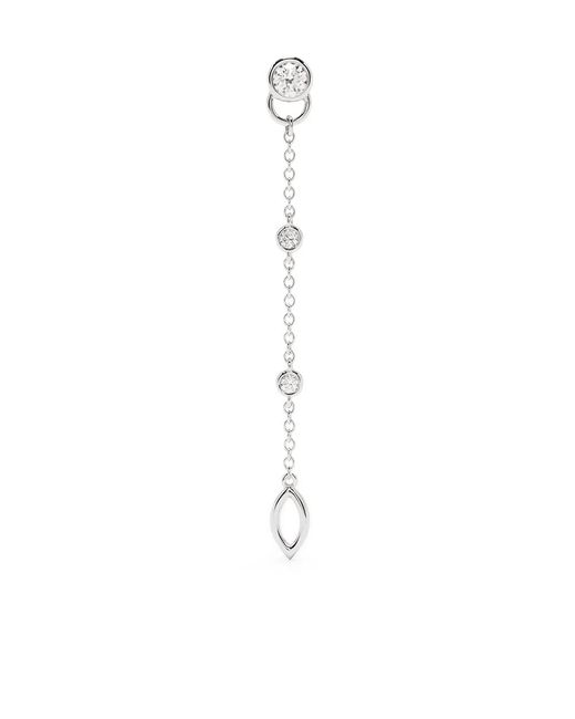 COURBET White 18Kt Recycled Laboratory-Grown Diamond Co Mono Hanging Earring