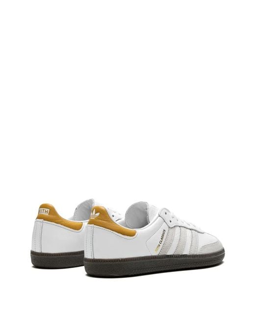 Adidas White X Kith Samba Sneakers
