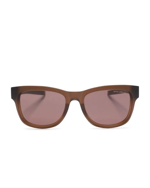 Dita Eyewear Brown Lsa-711 Square-Frame Sunglasses