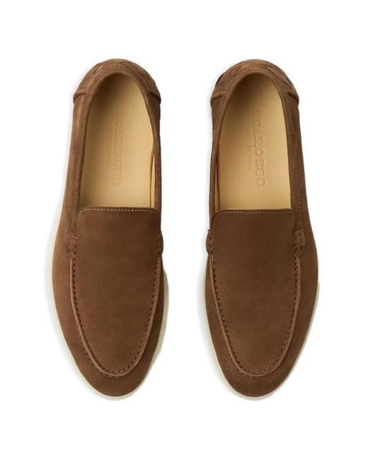 Scarosso Brown Ludovica Suede Loafers