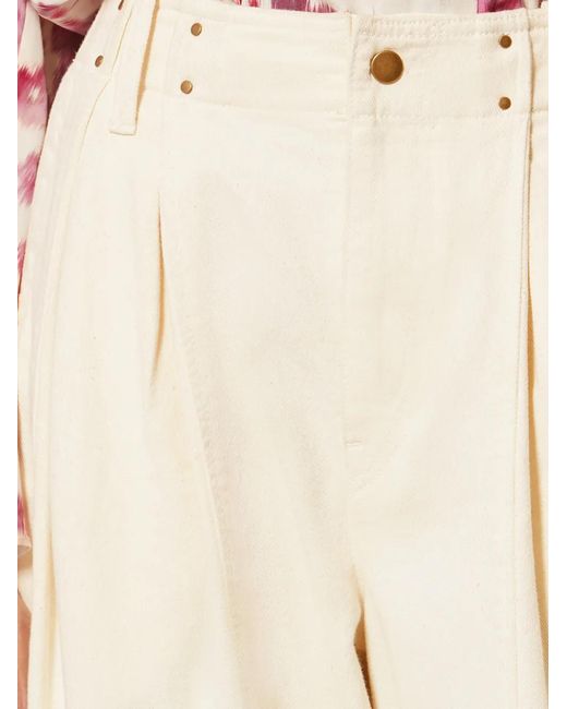 Isabel Marant Natural Isabel X Ireme Straight Leg Pants
