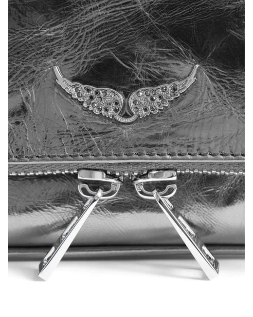 Bolso de mano Rock Nano Vintage Zadig & Voltaire de color Gray