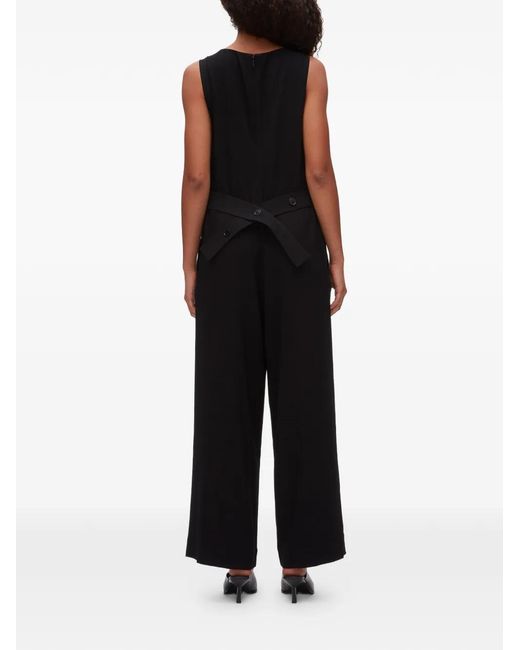 3.1 Phillip Lim Black Button Panel Jumpsuit