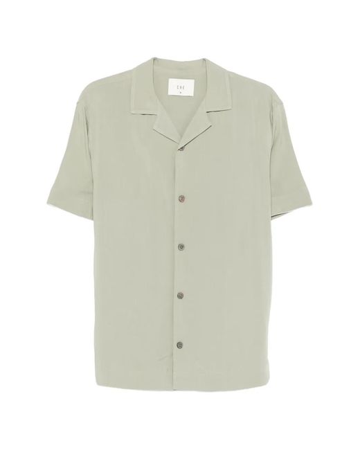 CHE White Buttoned Short-Sleeve Shirt for men