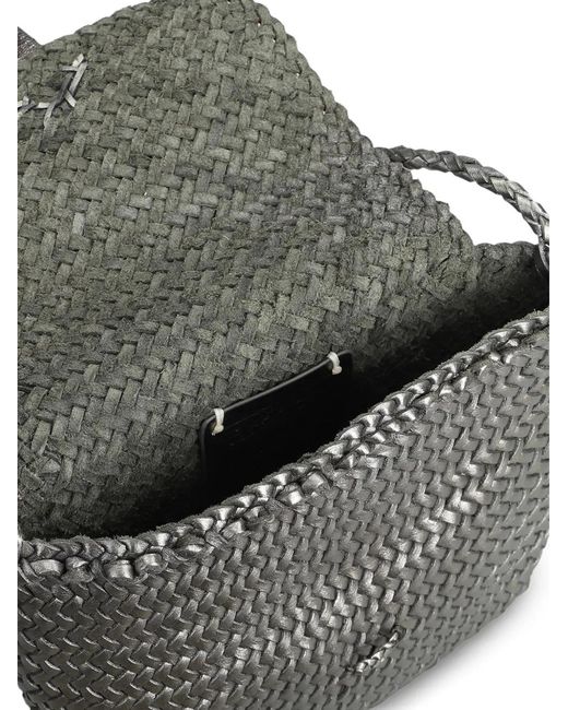 Dragon Diffusion Citi Woven Leather Tote Bag in Grey | Lyst UK