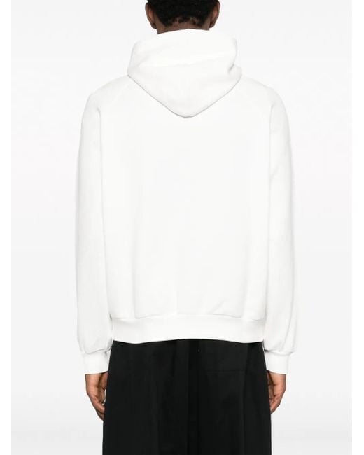 Sudadera con capucha y logo estampado Sunnei de color White