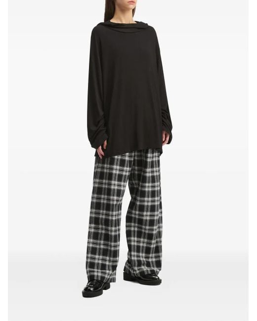 B+ AB Black Hooded Check-Print Set