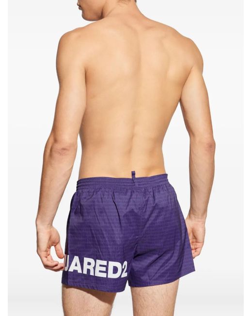 DSquared² Badeshorts mit Kordelzug in Purple für Herren