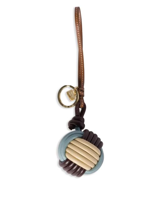 Miu Miu White Leather Keyring