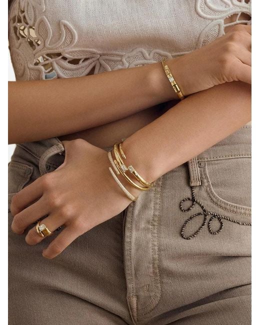Kwiat Brown Cobblestone Diamond Crossover Bangle
