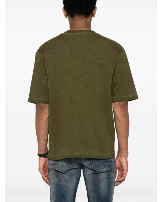 T-shirt con stampa di DSquared² in Green da Uomo