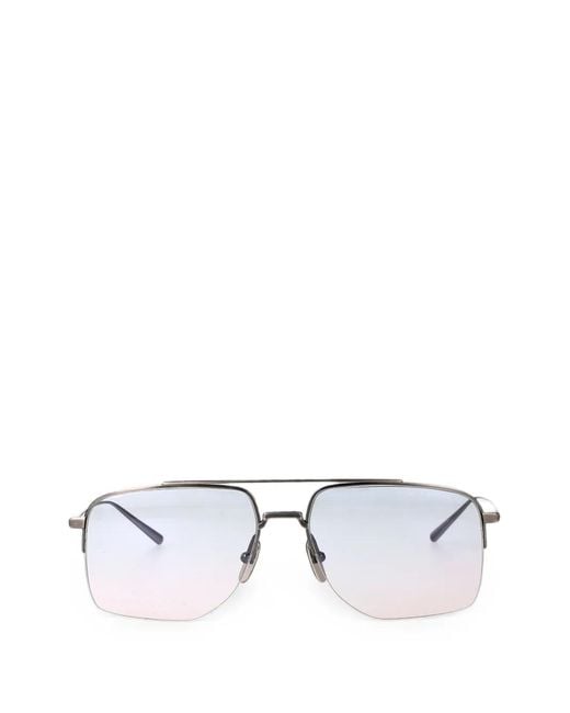Dita Eyewear White Artoa.13 Geometric-Frame Sunglasses for men