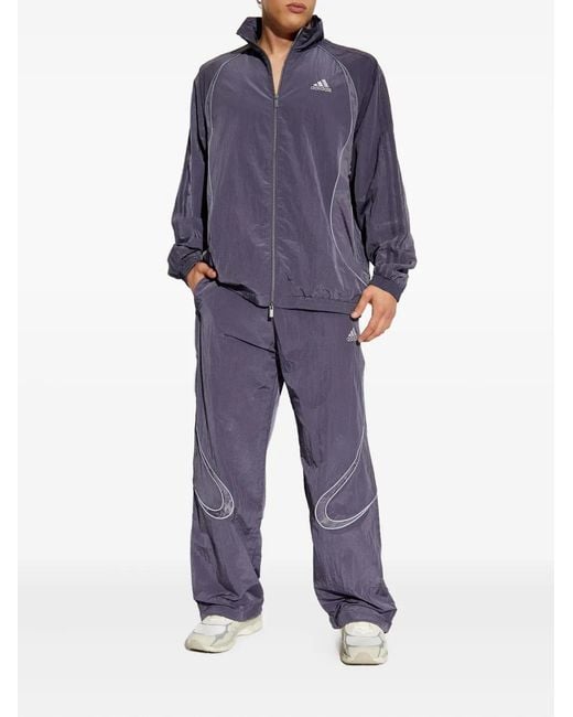 Adidas Blue Zip-Up Track Jacket for men
