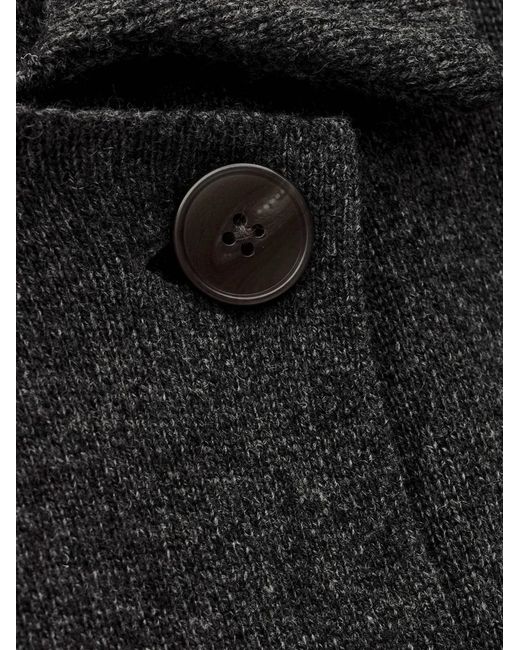 Ba&sh Black Double-Breasted Coat