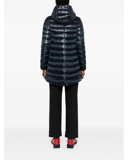 Herno Black Hooded Puffer Coat