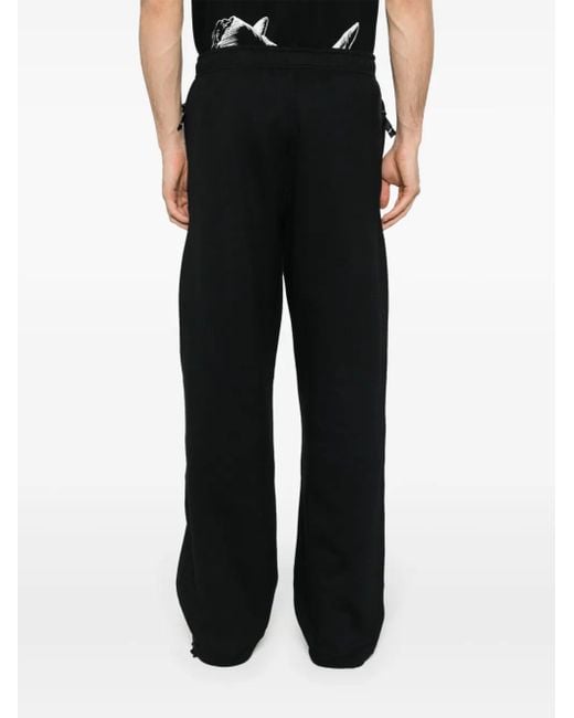 Nike Black Solo Swoosh Wide-Leg Track Pants for men