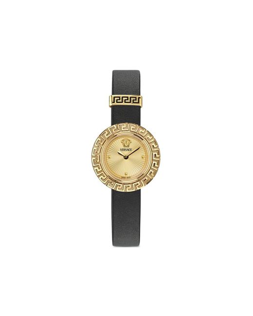 Versace La Greca 28mm Horloge in het Metallic