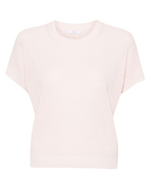 Peserico Pink Iridescent Knitted Top