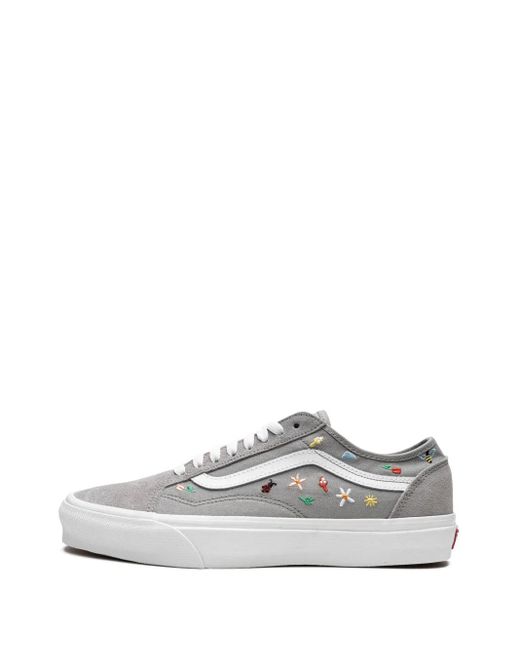 Vans White Old Skool "Garden Party" Sneakers